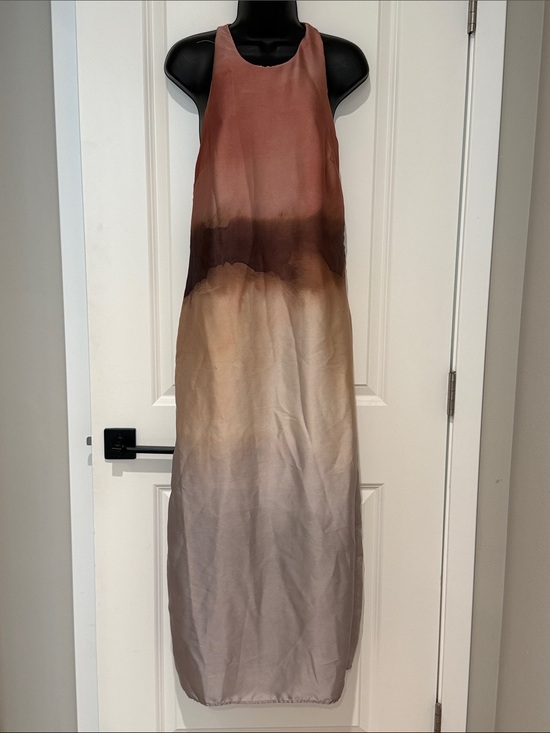 Mango Dresses & Skirts - Mango Selection Gradient Watercolor Halter Long Dress